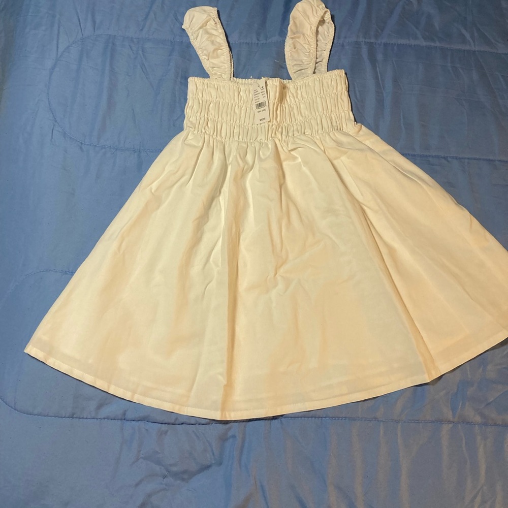PAC SUN LA Hearts Mini Dress Size Small White  NWT